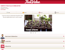 Tablet Screenshot of harpethtruevalue.com